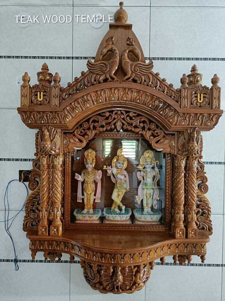 Teak Wood Temple - Design Type: Handcrafts