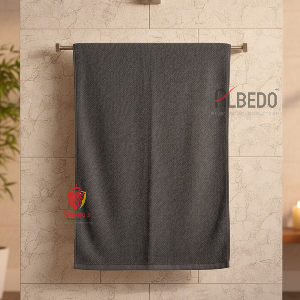 Spa Towel - Linen Material, Quick Dry | Red & Blue Color, Plain Dyed Pattern, No Shrinkage, Plain Style