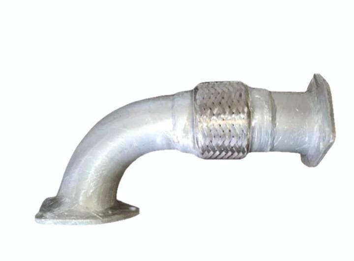 Exhaust Pipe - Mild Steel, 15 Inch Length, 3 Inch Outer Diameter - Corrosion Resistant, For Tata Signa Bsiv Trucks, Oe Part No 504249200119