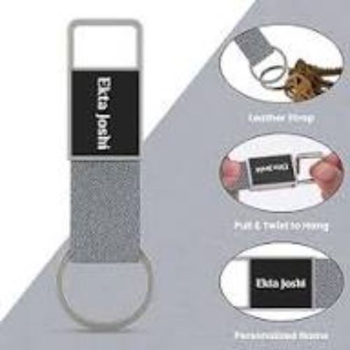 Rectangle Style Hanging Carabiner Keychain (SS-218)