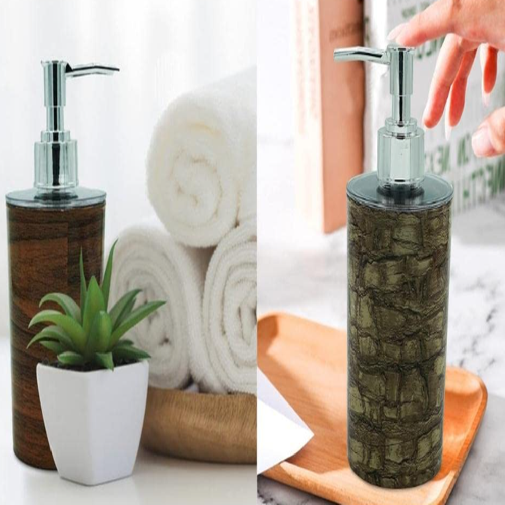Wooden Print Soap Dispenser