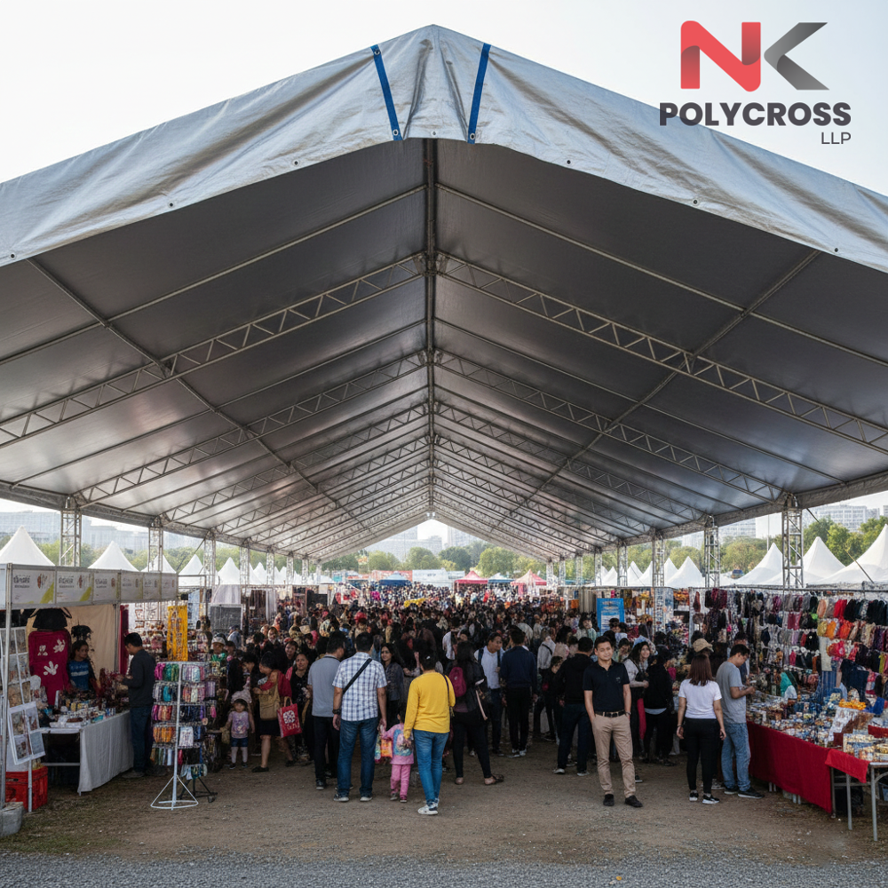 Festival Stall Tarpaulin - Color: Blue