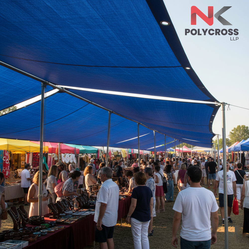 Festival Stall Tarpaulin - Color: Blue