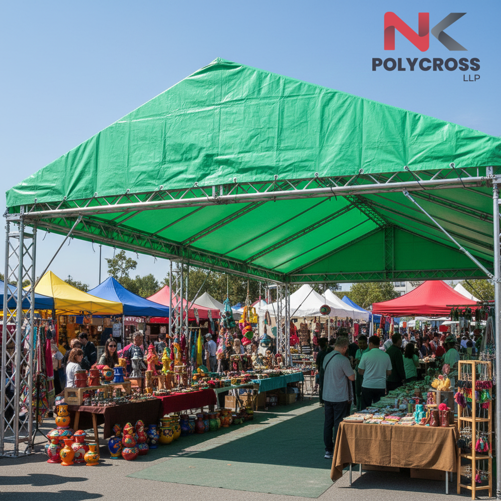 Festival Stall Tarpaulin - Color: Blue