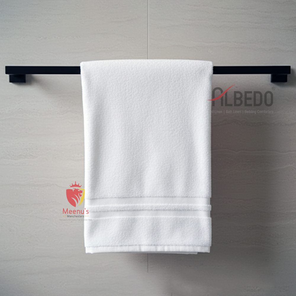 Hand Towel - Linen Material, 12x15 Inches, White Color | Quick Dry, Plain Dyed, No Shrinkage, Plain Style
