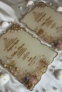 Resin Wedding Invitation Card 9*12 inch
