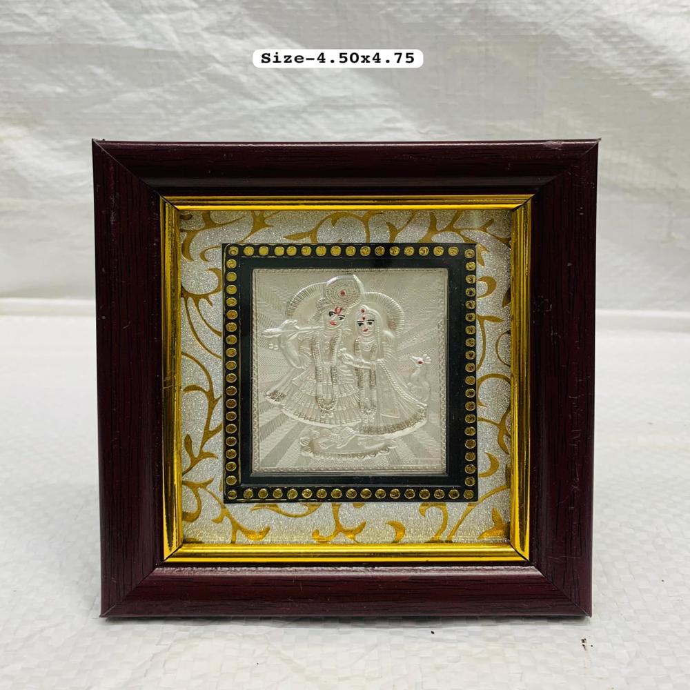 999 Silver Radha Krishna Frame - Regional Style: Indian
