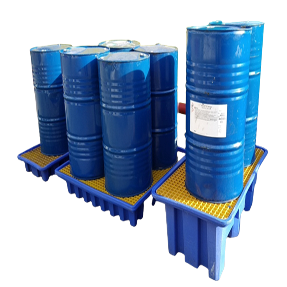 Spill Containment Pallet Four 4 Drum Polyethylene 1300x1300x200 mm
