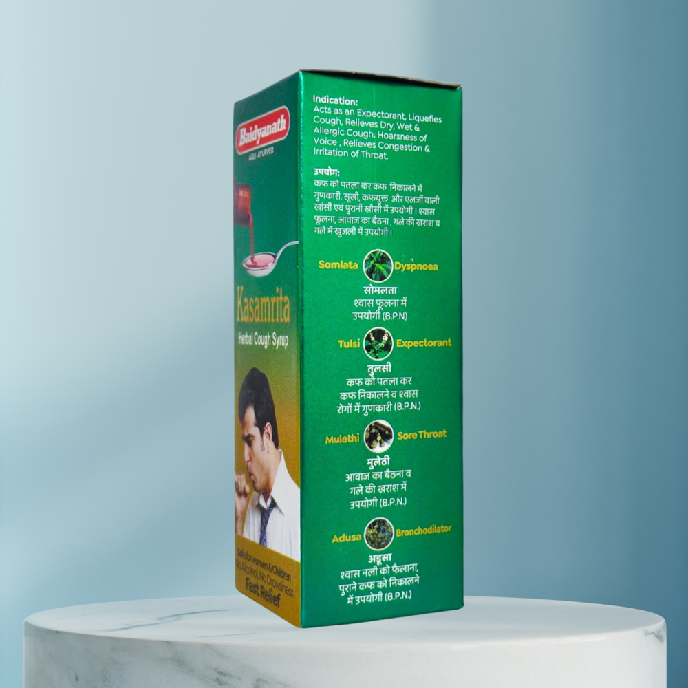 Baidyanath Kasamrit Herbal Cough Syrup 100ML