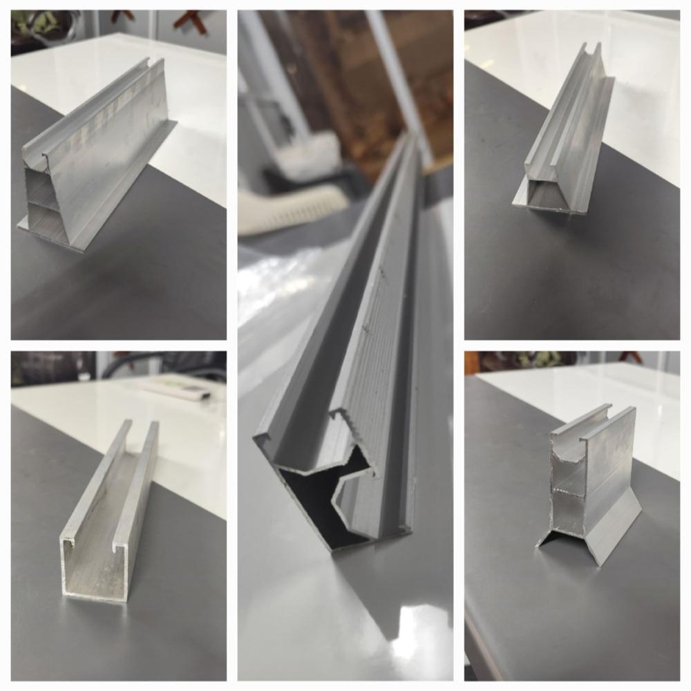 solar panel rail structure
