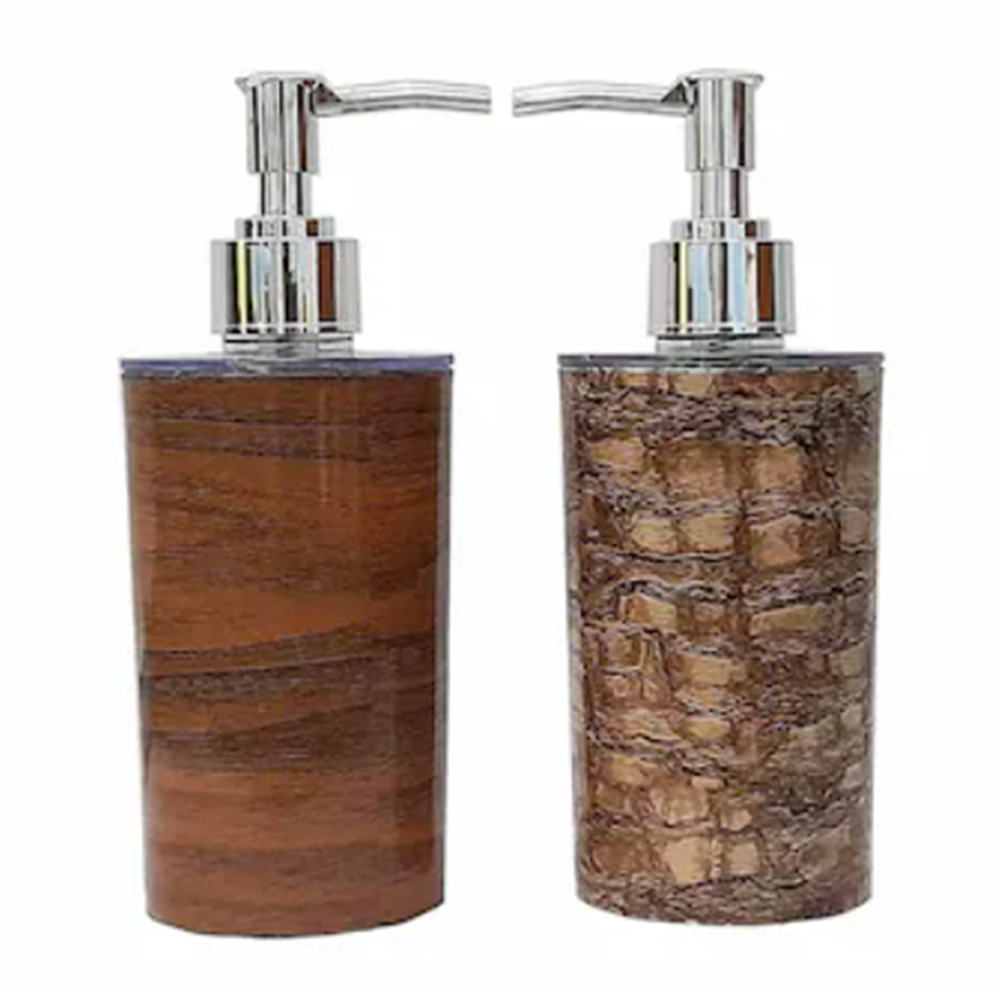 Wooden Print Soap Dispenser