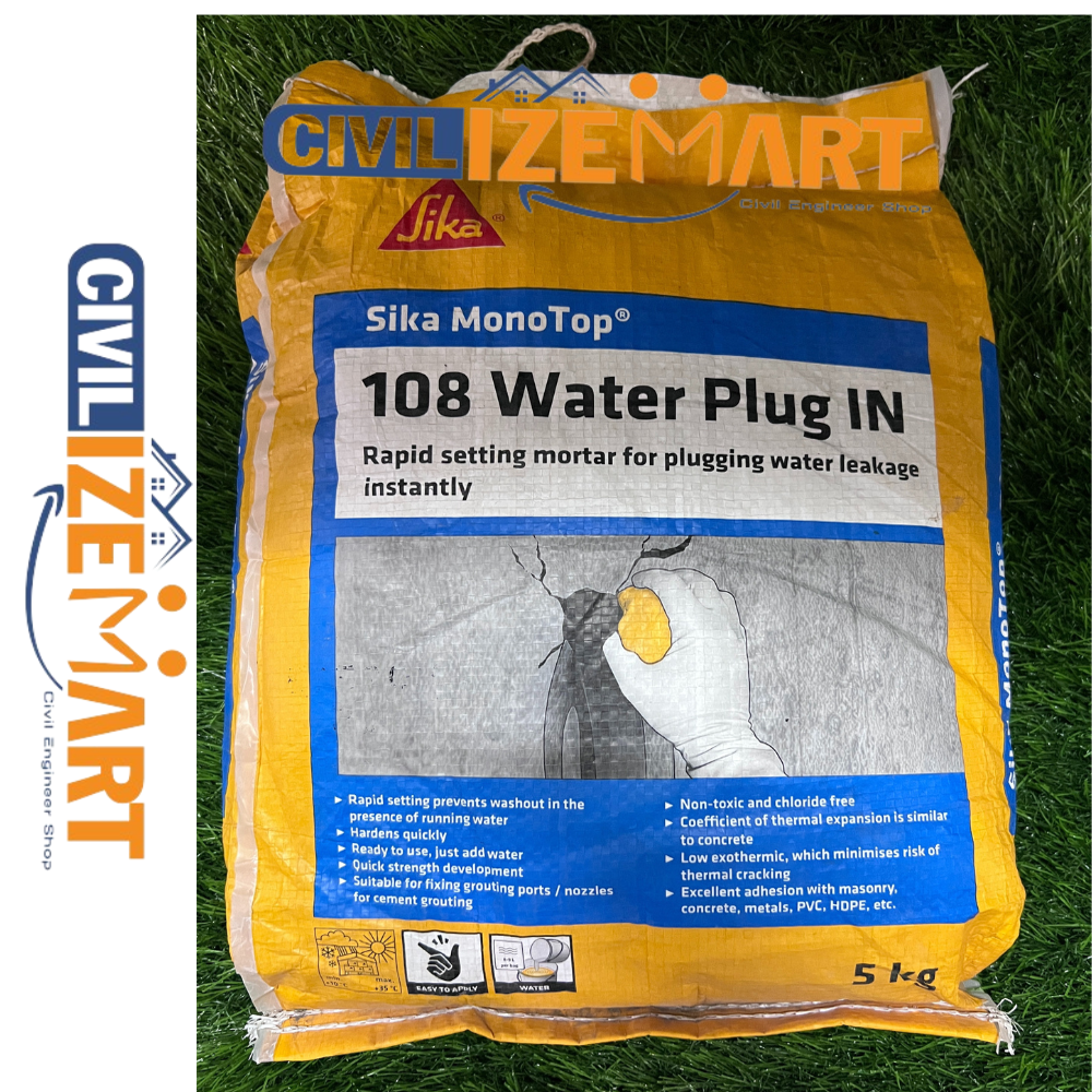 Mortar rapid stopare infiltratii Sika MonoTop 108 Water Plug 5 kg