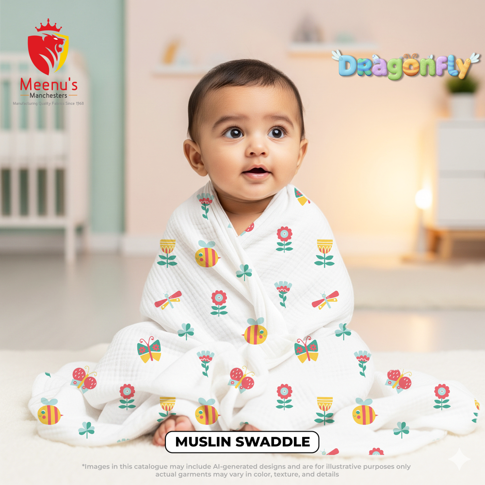 Organic Cotton Baby Muslin Cloth Swaddle