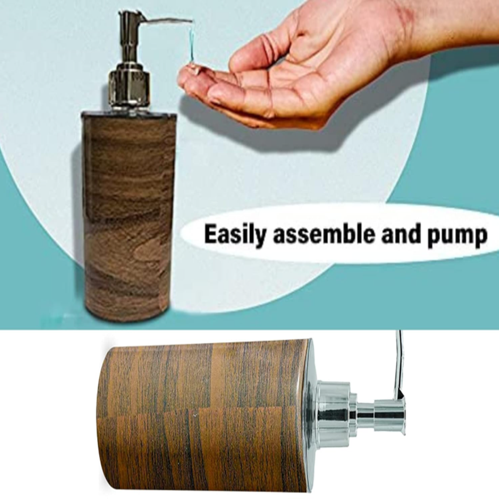 Wooden print soap dispenser