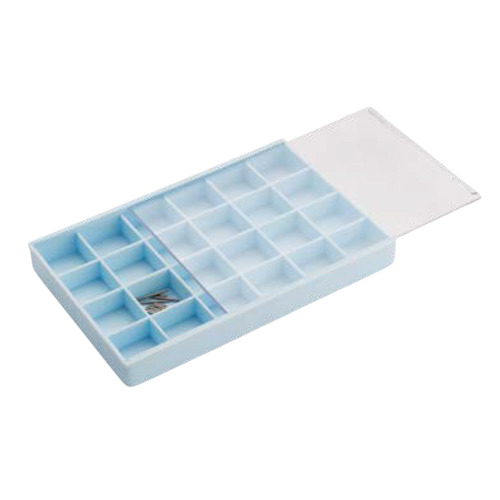 Box Plastic With 24 Compartments And Transparent Top