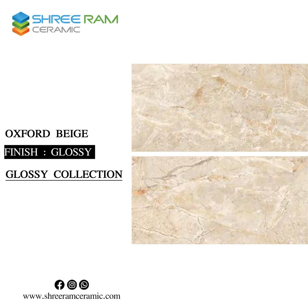 Glossy Vitrified Tiles - Color: Multi Color