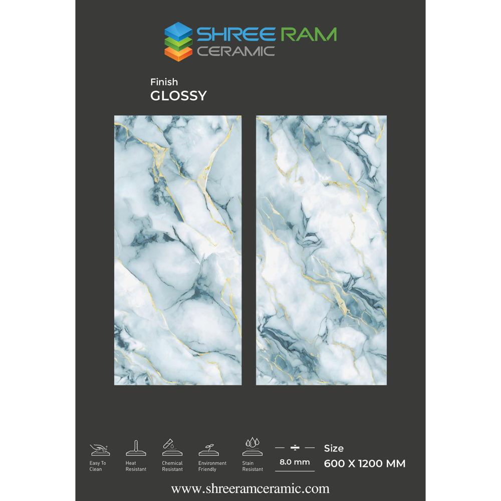 Polished Tiles For Living Room - Color: Multi Color