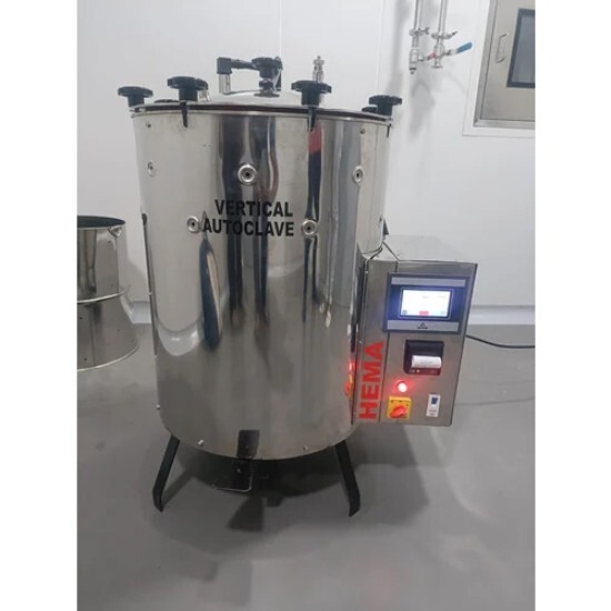 Ss Semi Automatic Vertical Autoclave - 220v, Stainless Steel Body | Semi Automatic Operation For Laboratory Use