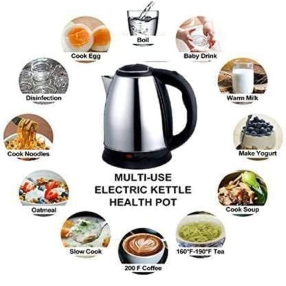 Steel Electric Kettle 2 Ltr