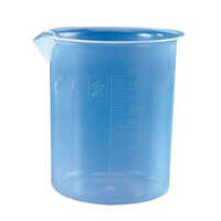 Polypropylene Euro Design Beaker - Translucent, 50ml-1000ml, Molded Graduations, Drip-free Spout, Stackable