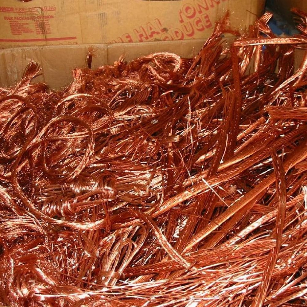Copper Wire Scrap 99.99% Purity - Color: Gold