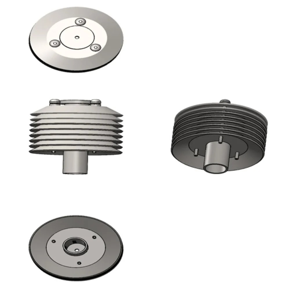 Temperature and Humidity Sensor - Plastic Body, White, 0.2°C Accuracy, Digital Output, Panel Mount