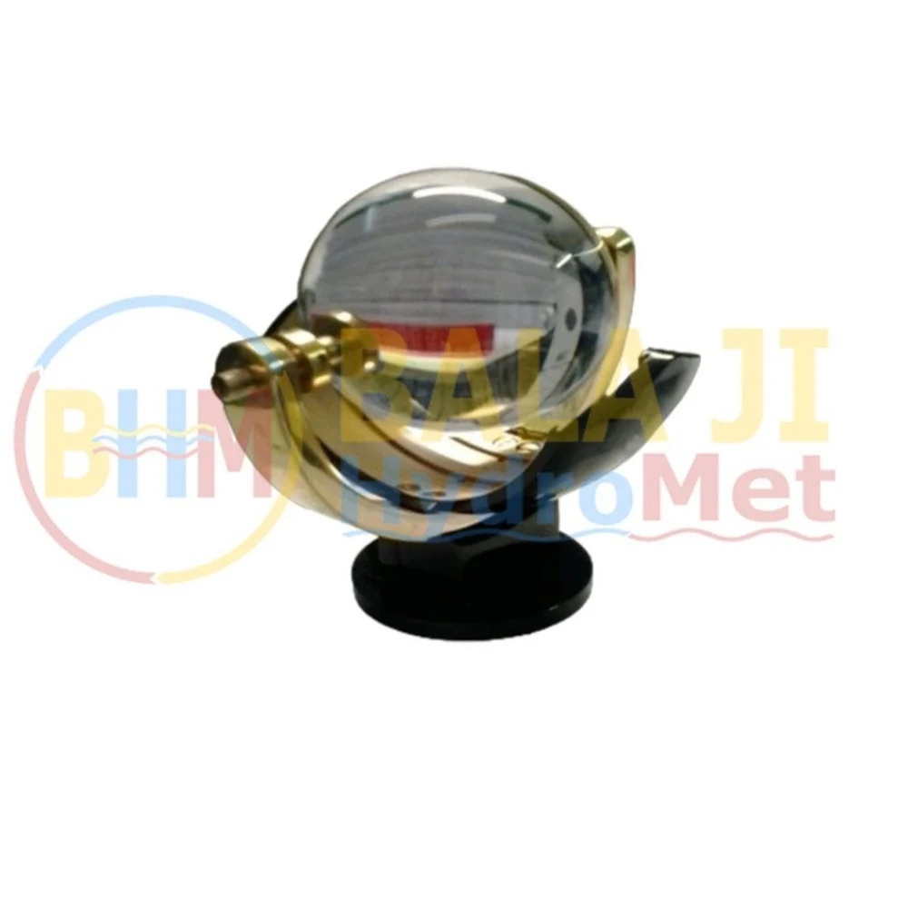 SSR-M Sunshine Recorder - Metal Body, 24x19x17 CM, Sky Blue Finish | Crystal Glass Sphere, Manual Card-Based, Weatherproof