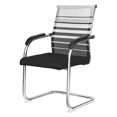 Model-143 Mesh Visitor Chair - Color: Black
