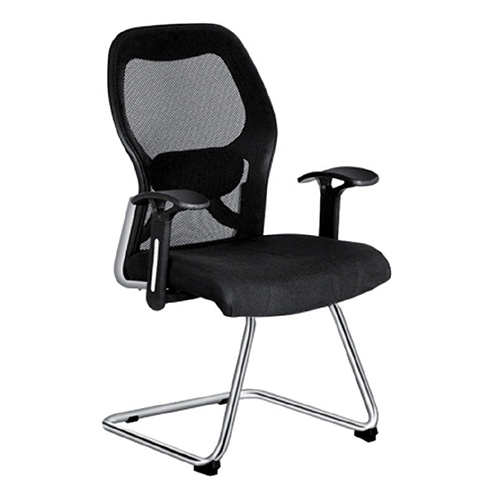 Model-146 Mesh Visitor Chair - Color: Black