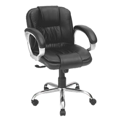 Model-151 Executive Stool Chair - Color: Black