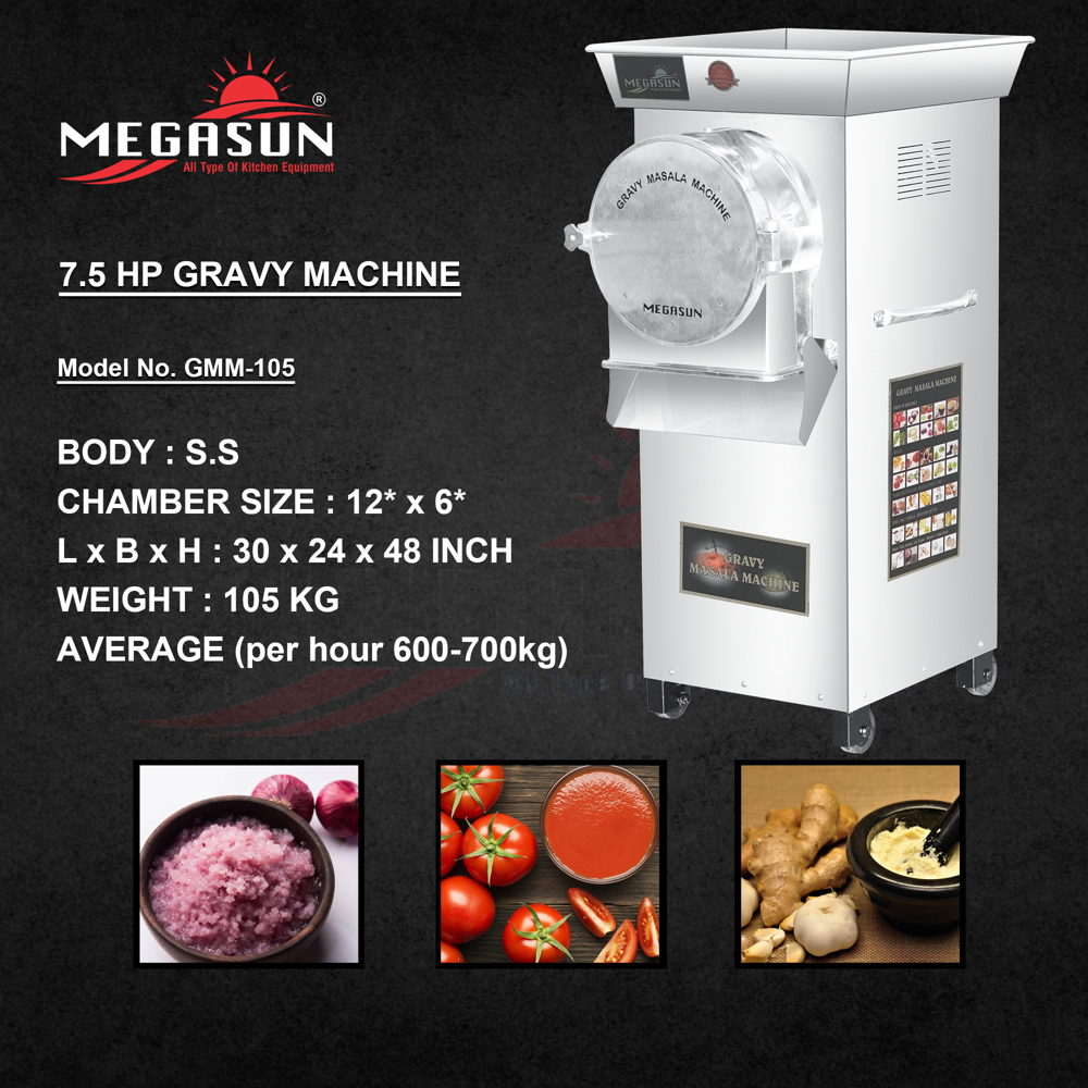 7.5 Hp Masala And Gravy Machine at 59000.00 INR in Rajkot | Mega