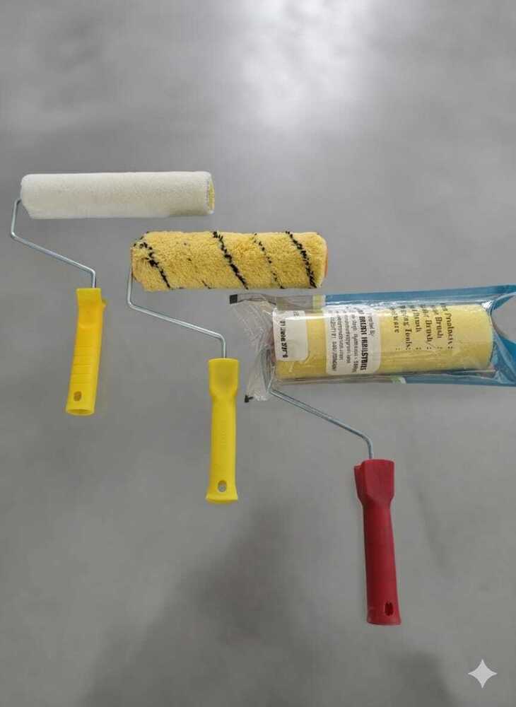 Paint Roller With Plastic Handle - Color: White