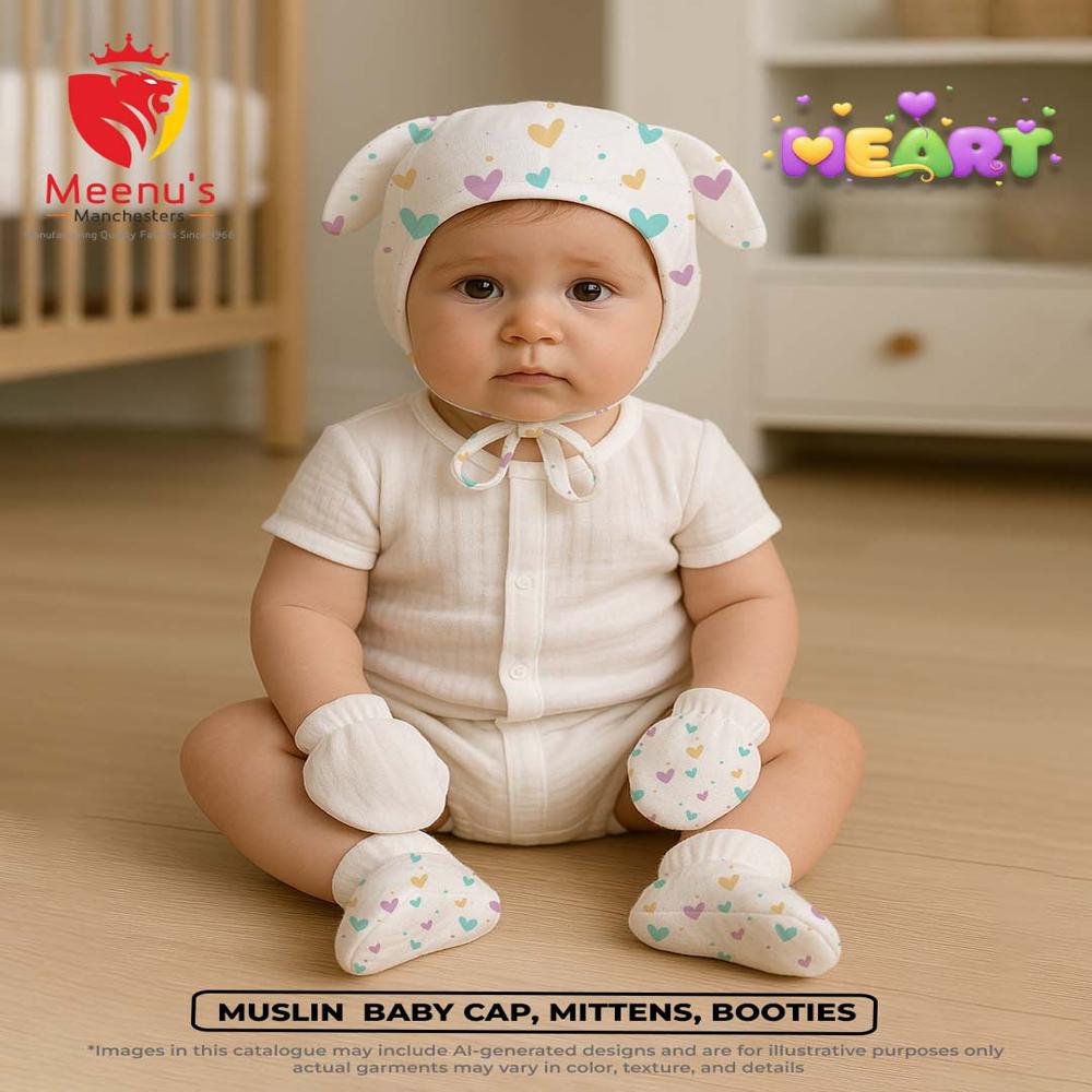 Newborn Baby Cap Set - Color: Multicolor