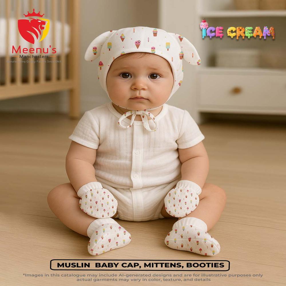 Newborn Baby Cap Set - Color: Multicolor