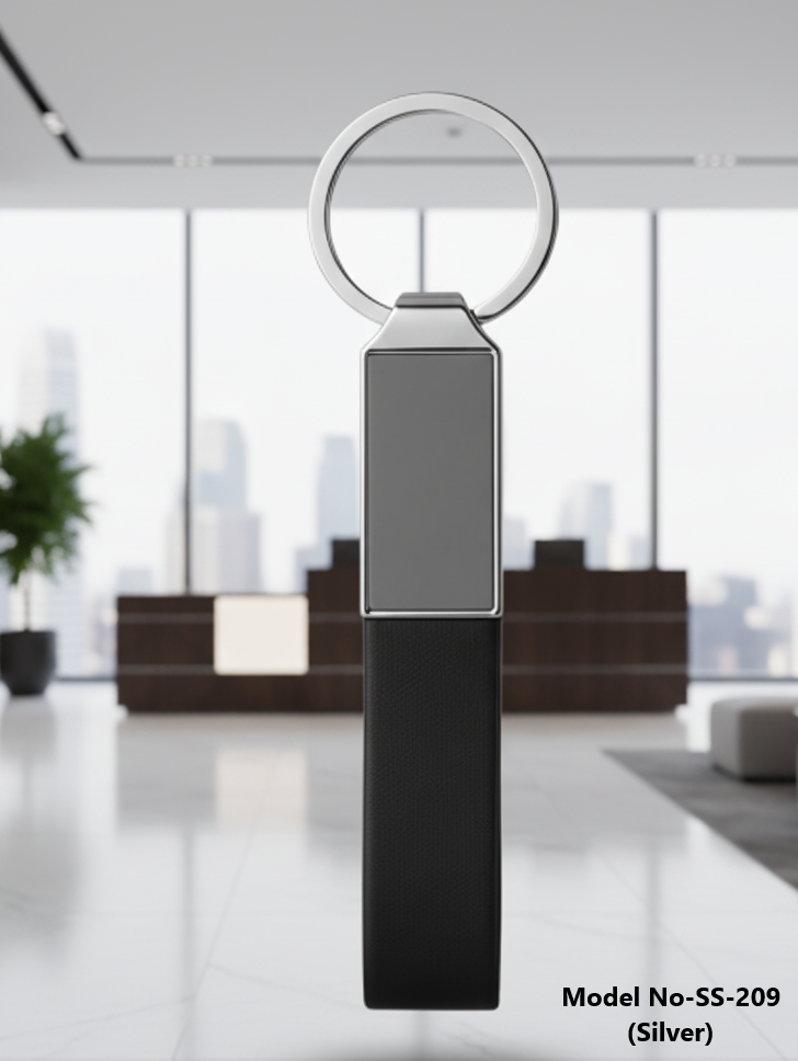 Metal Keychain Silver & Rose Gold (SS-209)