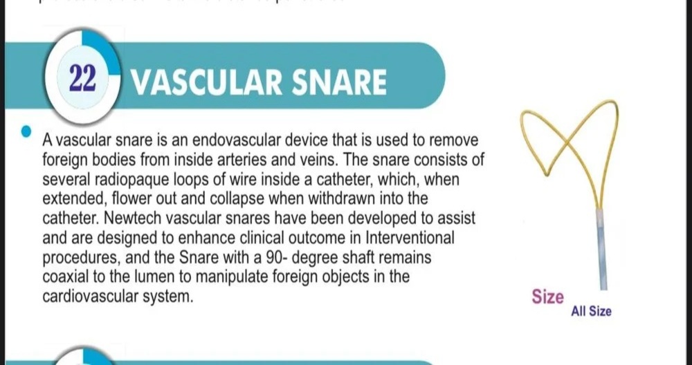 Vascular Snare Atrieve Vascular Snare Kit Endovascular Snare System