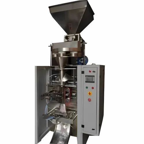 Automatic Collar Type Pouch Packaging Machine - Color: Silver