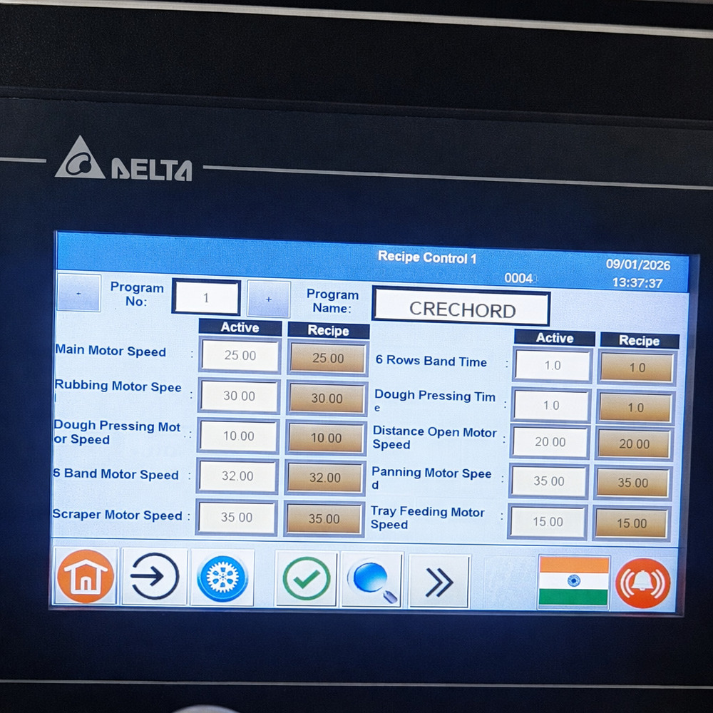 Automatic Dough Divider Ball Making Machine HMI Display