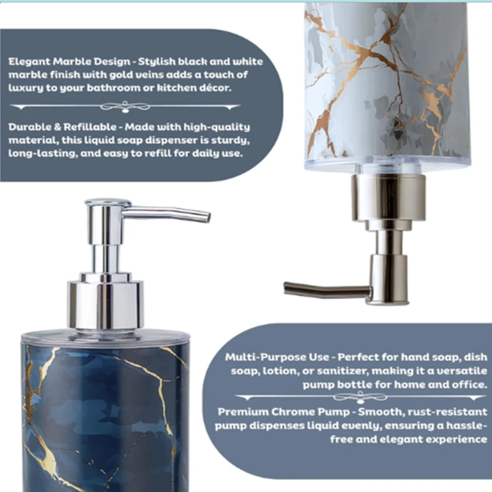 Italian Soap Dispenser - Capacity: 350 Milliliter (Ml)