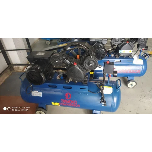 Diamond Reciprocating Lubricated Air Compressor - Air Tank Capacity: 70 Liter (L)