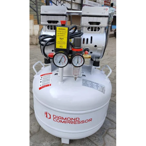 1 Hp Air Compressor - Color: White