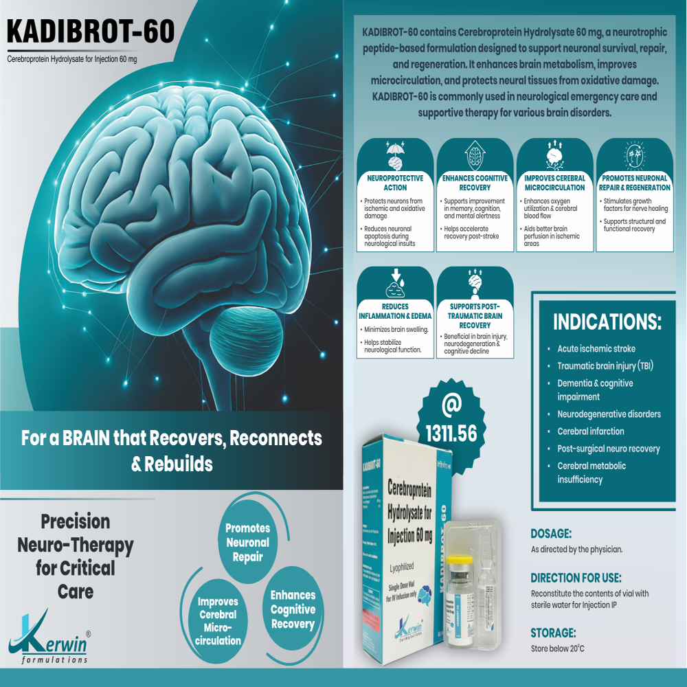 Cerebroprotein Hydrolysate for Injection 60 mg