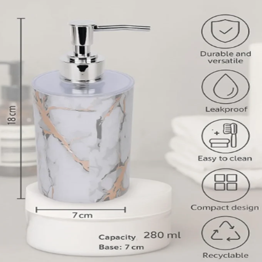 Italian Soap Dispenser - Capacity: 350 Milliliter (Ml)