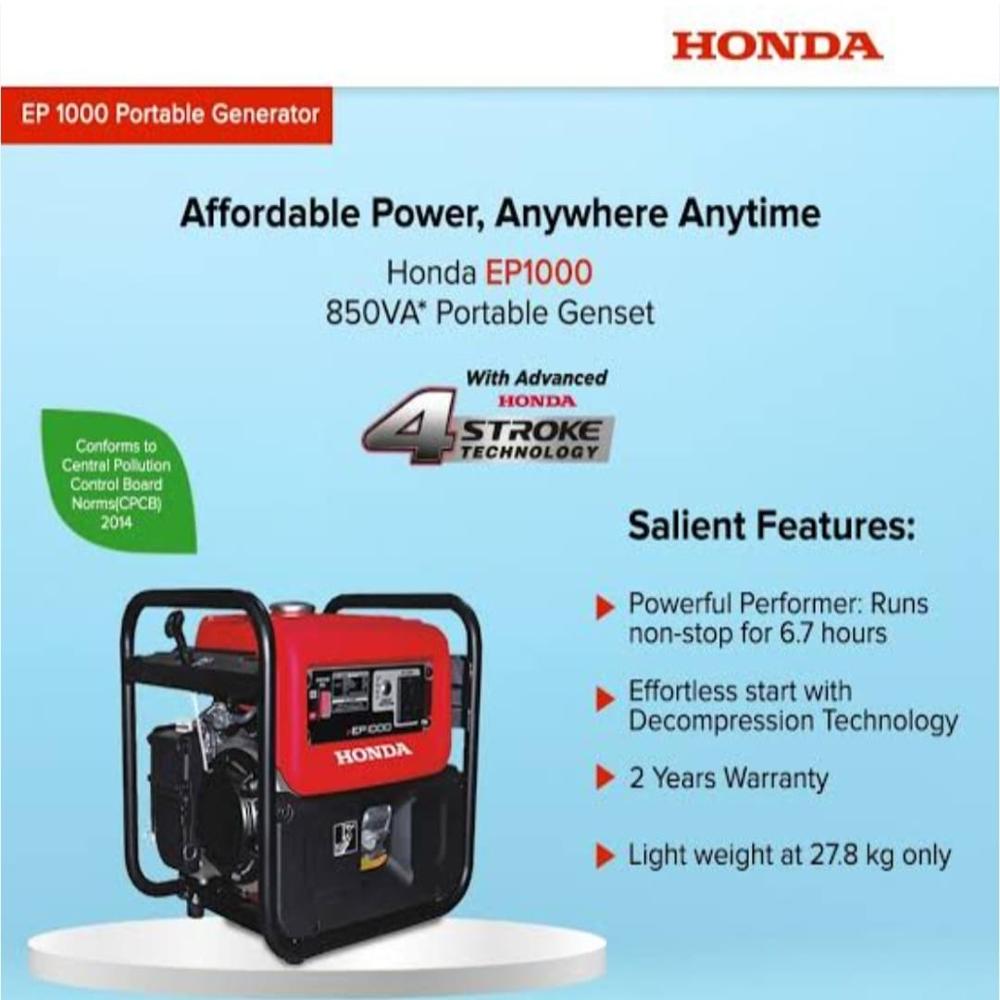 Ep1000 Honda Generators