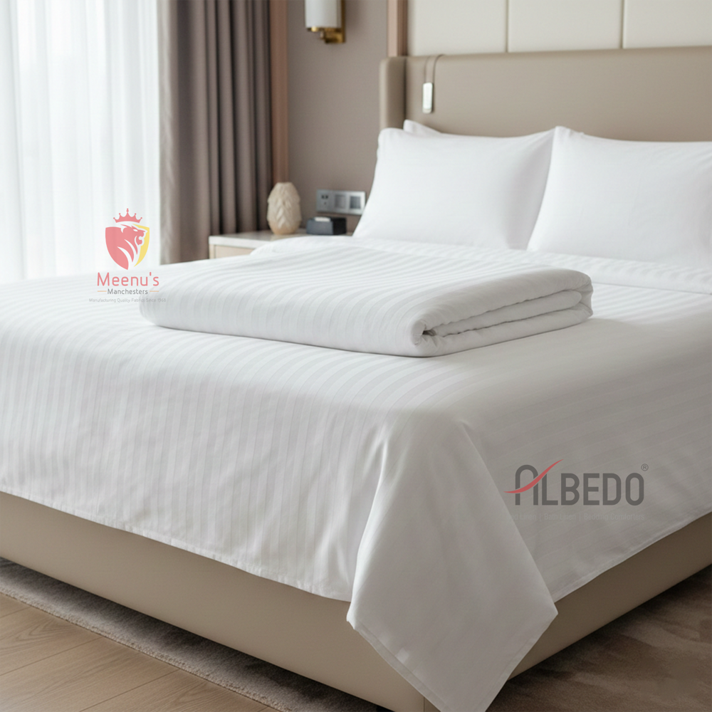 Hotel Satin Stripe Duvet Cover