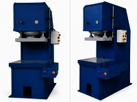 Hydraulic Press Machine - Color: Blue & White / Customized