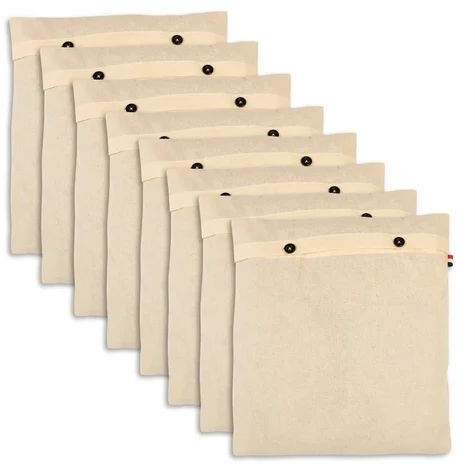 Cotton Flap Bag Fabric - Color: Cream