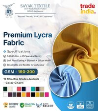 Premium Lycra Fabric - Application: Tshirt