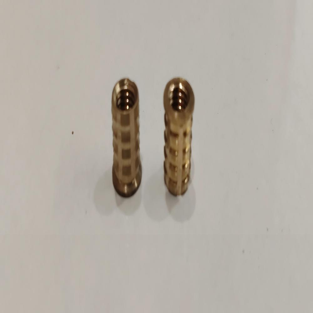 Brass Unheaded Hex Drive Insert - Color: Golden