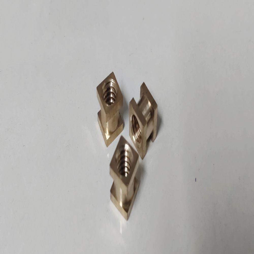 Brass Square Insert Nut - Color: Sliver